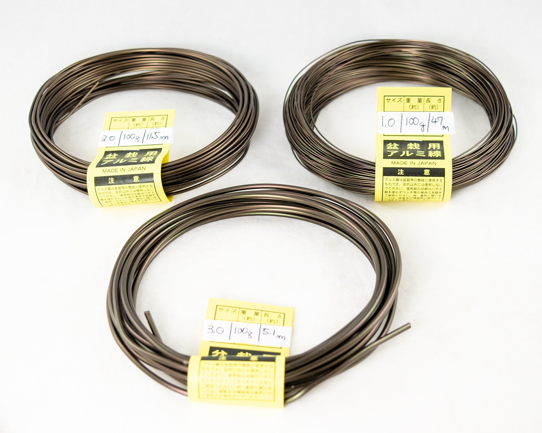 American Bonsai Black Aluminum Training Wire - 6.0mm - 100 grams - 4ft
