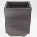 Rectangular Dark Brown Plastic Bonsai Training Pot - 7.5