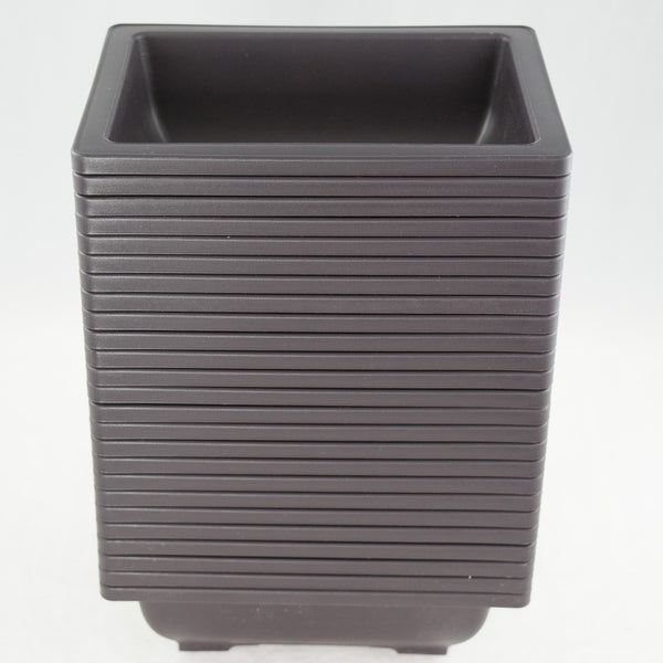 Rectangular Dark Brown Plastic Bonsai Training Pot - 7.5