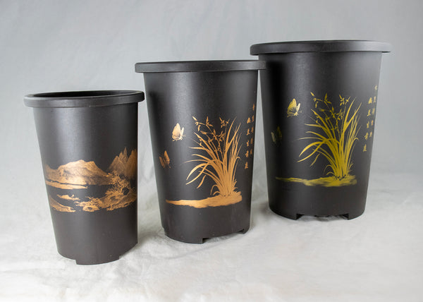 Heavy Duty Round Plastic Orchid Planter 4.75