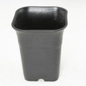 Mixed Round/Square Black Plastic Cascade Bonsai Training Pots - 3.25