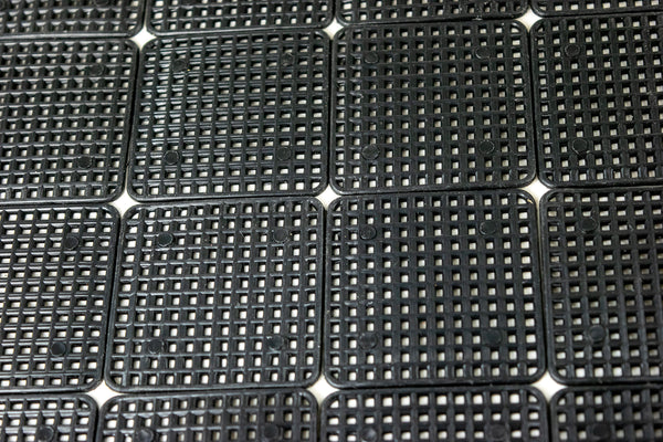 Mixed Square Black Plastic Drainage Mesh/Screen/Net - 1.75