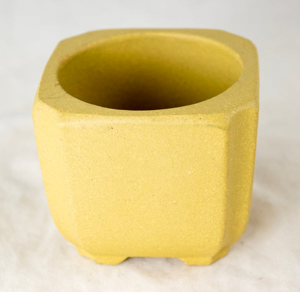Vintage Square Zisha Mame Bonsai Pot + Mesh - 2.75