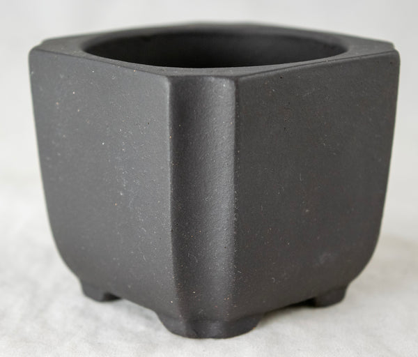 Vintage Square Zisha Mame Bonsai Pot + Mesh - 2.75
