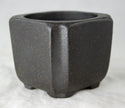 Vintage Square Shohin Zisha Bonsai Pot + Mesh - 2.75