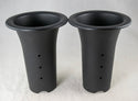 Japanese Heavy Duty Plastic Trumpet Shaped Orchid Planter - 4 to 7.25