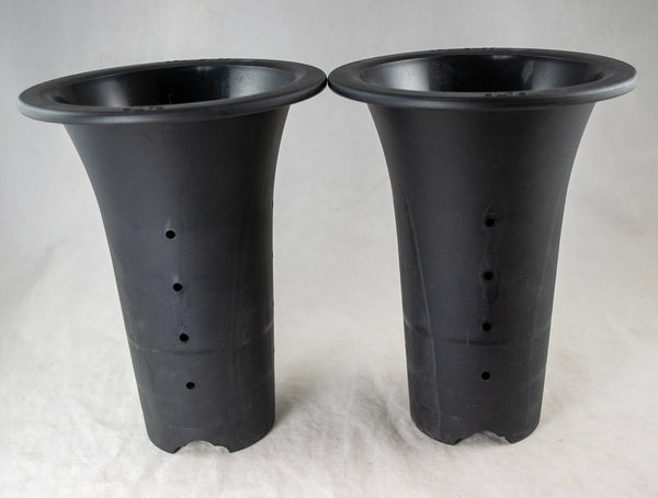 Japanese Heavy Duty Plastic Trumpet Shaped Orchid Planter - 4 to 7.25