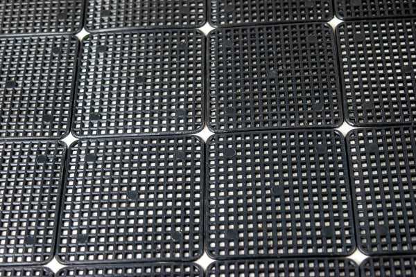 Mixed Square Black Plastic Drainage Mesh/Screen/Net - 1.75
