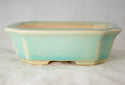 Rectangular Glazed Mame Bonsai Pot + Mesh 4.25