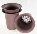 3 Mix Round Cascade Plastic Bonsai Training Pot, Orchid Planter 6.5