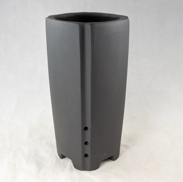 Square Yixing Zisha Cascade Bonsai Pot + Mesh - 4.5