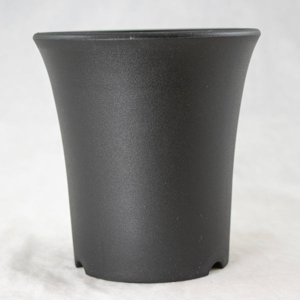 Mixed Round/Square Black Plastic Cascade Bonsai Training Pots - 3.25