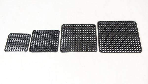 Mixed Square Black Plastic Drainage Mesh/Screen/Net - 1.75