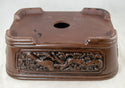 Vintage Rectangular Yixing Zisha Bonsai Pot + Mesh - 12