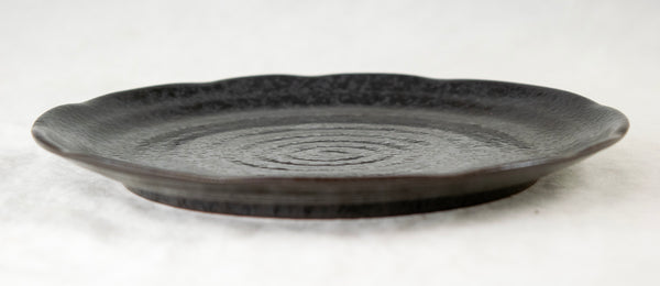 Round Black Stain Ceramic Humidity/Drip Tray - 6.75