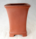 Vintage Square Cascade Yixing Zisha Bonsai Pot + Mesh - 6