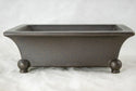 Vintage Rectangular Yixing Zisha Bonsai Pot + Mesh - 6