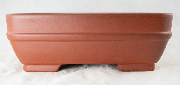 Rectangular Yixing Zisha Bonsai Pot + Mesh - 8.25