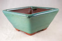 Fine Square Glazed Bonsai Pot with Mesh - 7