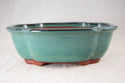 Fine Lotus Glazed Bonsai Pot with Mesh - 9.5