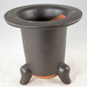 Japanese Yokkaichi Unique Tripod Unglazed Bonsai Pot - 5