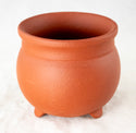 Round Yixing Mame Zisha Bonsai Pot + Mesh - 3