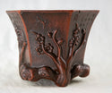 Vintage Hexagon Zisha Bonsai Pot + Mesh 4.25