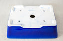 Fine Blue Glazed Shohin Bonsai Pot + Mesh - 6