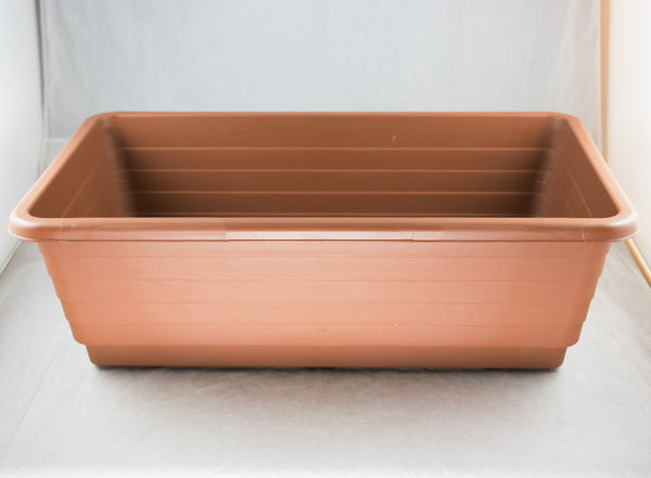 Japanese Tan Plastic Bonsai Training Pot - 18