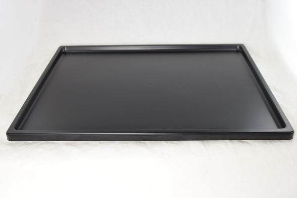 Japanese Rectangular Black Plastic Humidity/Drip Trays - 8.5