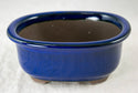 Japanese Yokkaichi Oval Glazed Bonsai Pot + Mesh 5.25