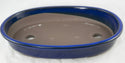 Japanese Yokkaichi Royal Blue Glazed Bonsai Pot + Mesh 9.75