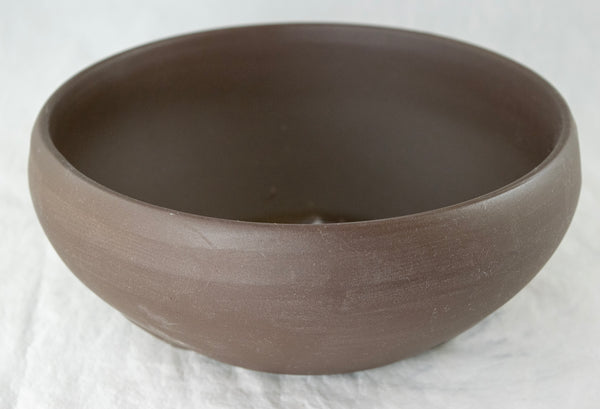 Japanese Round Yokkaichi Unglazed Bonsai Pot  7.5