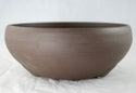Japanese Round Yokkaichi Unglazed Bonsai Pot  7.5