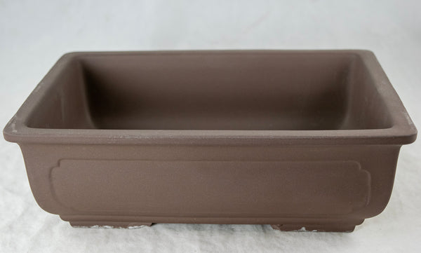 Japanese Yokkaichi Unglazed Bonsai Pot + Mesh  9.75