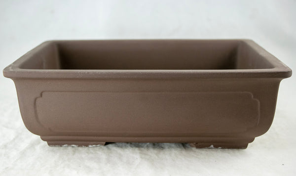 Japanese Yokkaichi Unglazed Bonsai Pot + Mesh  9.75