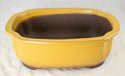 Japanese Yokkaichi Mustard Oval Glazed Bonsai Pot 10