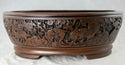 Vintage Oval Yixing Zisha Bonsai Pot + Mesh - 12.5