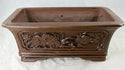 Vintage Rectangular Yixing Zisha Bonsai Pot + Mesh - 12