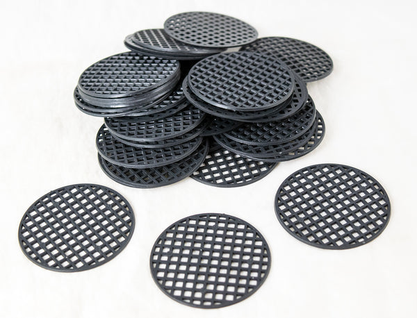 Round Black Plastic Drainage Mesh/Screen/Net - 2