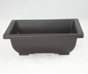 Rectangular Dark Brown Plastic Bonsai Training Pot - 7.5