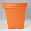 Square Orange Cascade Plastic Bonsai Training Pot 6.5