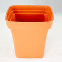 4 Mix Square Cascade Plastic Bonsai Training Pot, Orchid Planter - Orange