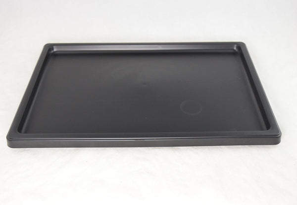 Japanese Rectangular Black Plastic Humidity/Drip Trays - 8.5