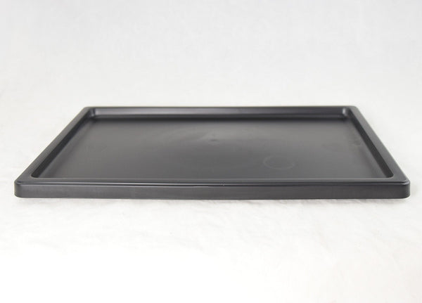 Japanese Rectangular Black Plastic Humidity/Drip Trays - 8.5