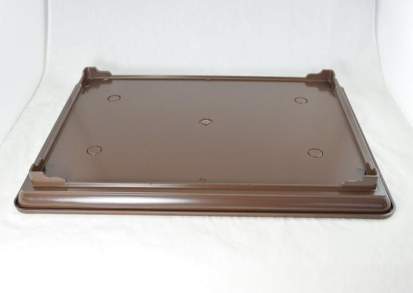 Japanese Rectangular Deluxe Plastic Humidity/Drip Tray - 11.25