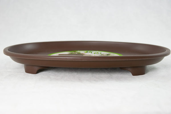 Oval Japanese Deluxe Plastic Humidity/Drip Tray - 9.5