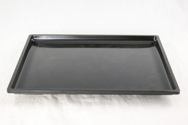 Rectangular Black Plastic Humidity/Drip Tray - 10.25