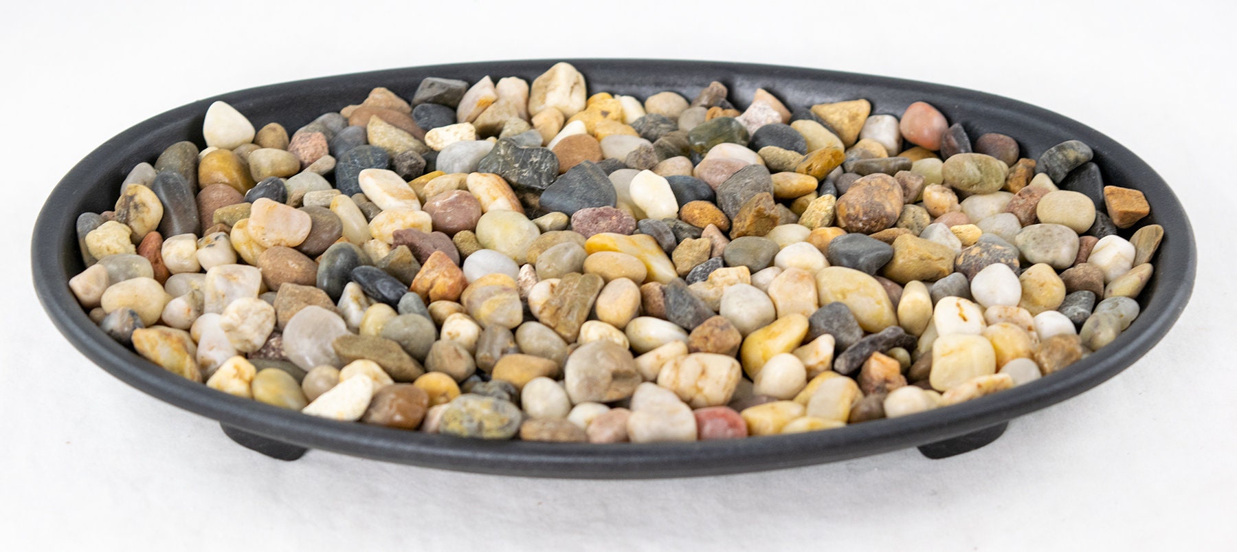Oval Plastic Humidity/Drip Tray + Rock - 9.5