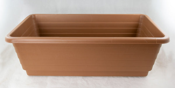 Japanese Brown Plastic Bonsai Training Pot + Tray 18